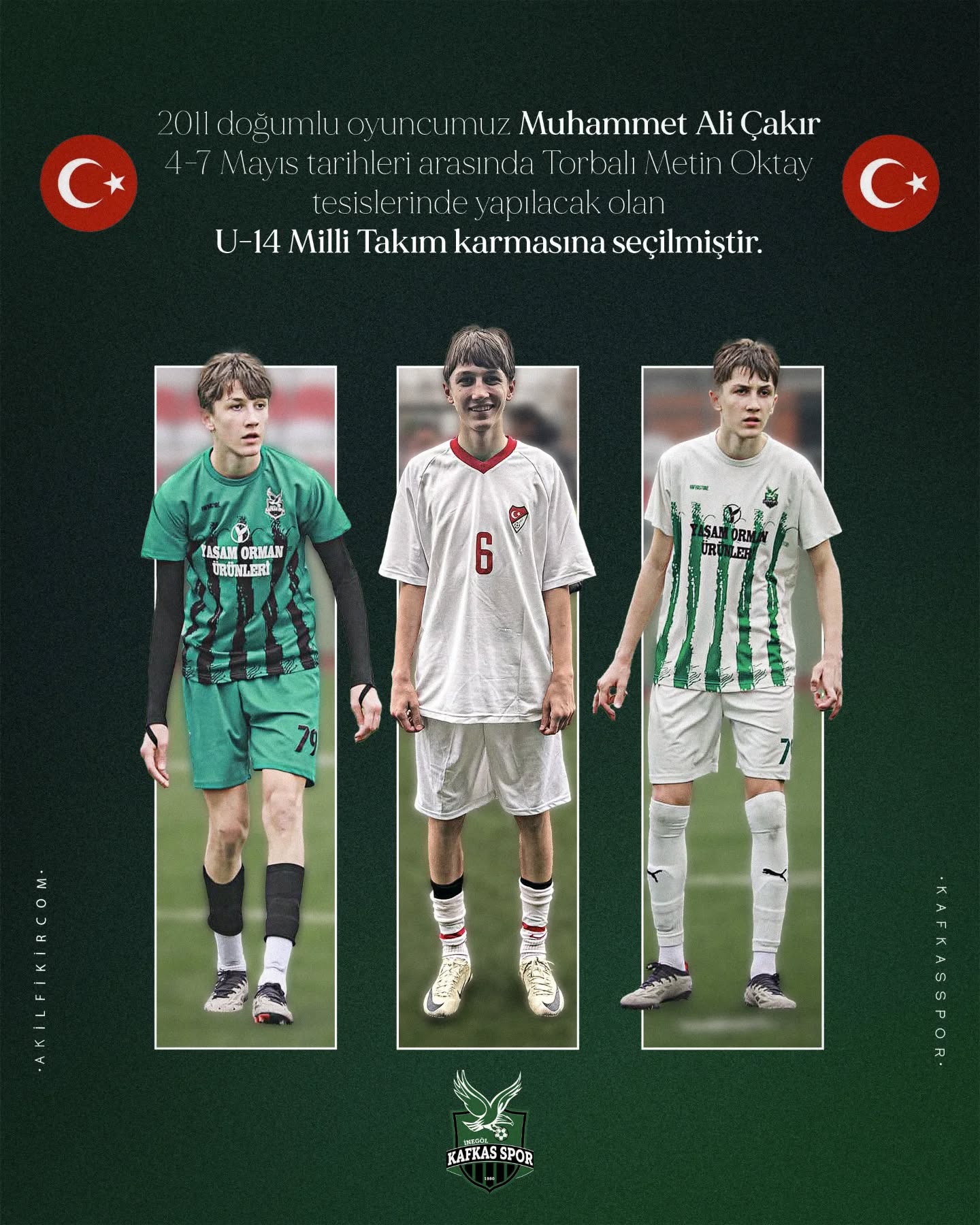 Gencgazete İnegöl Kafkasspor’dan Milli Takım Gururu (1)