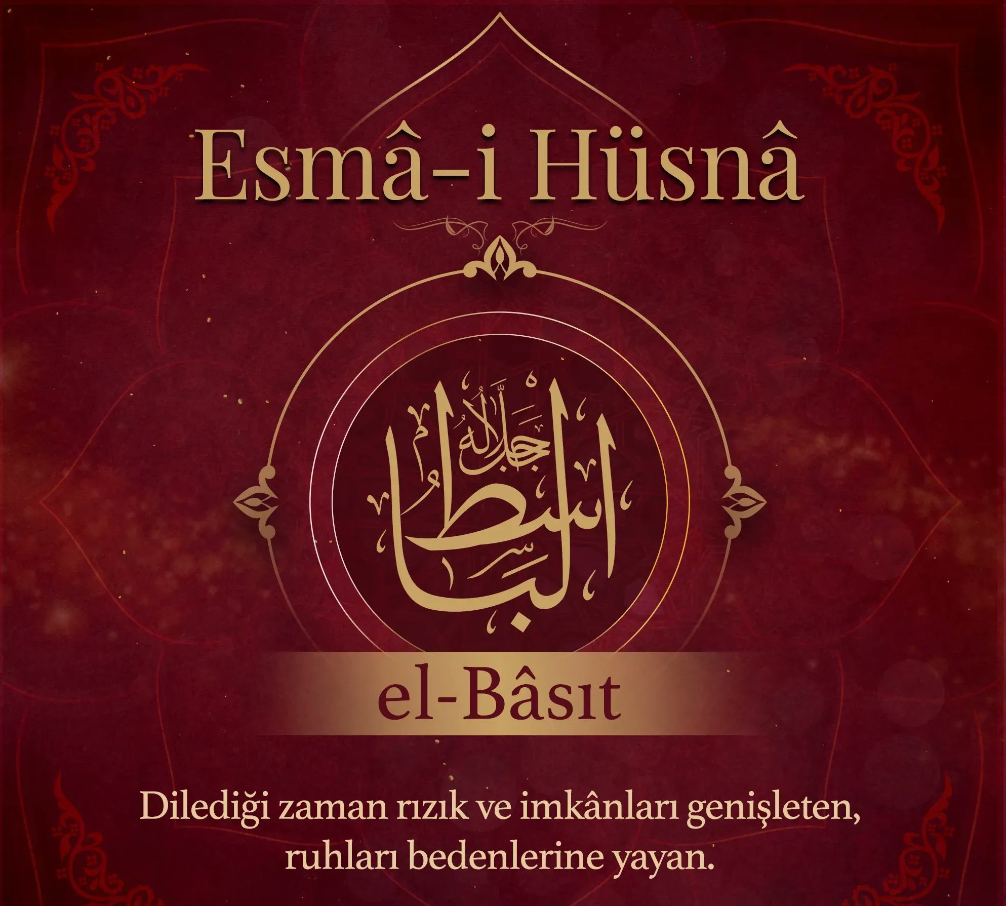 İç Huzur, Evinde, İşinde Genişlik İsteyenin Okuyacağı Dua Ya Basit, El Basit Esmaül Hüsna Gencgazete (19)