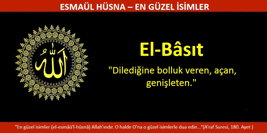 İç Huzur, Evinde, İşinde Genişlik İsteyenin Okuyacağı Dua Ya Basit, El Basit Esmaül Hüsna Gencgazete (8)