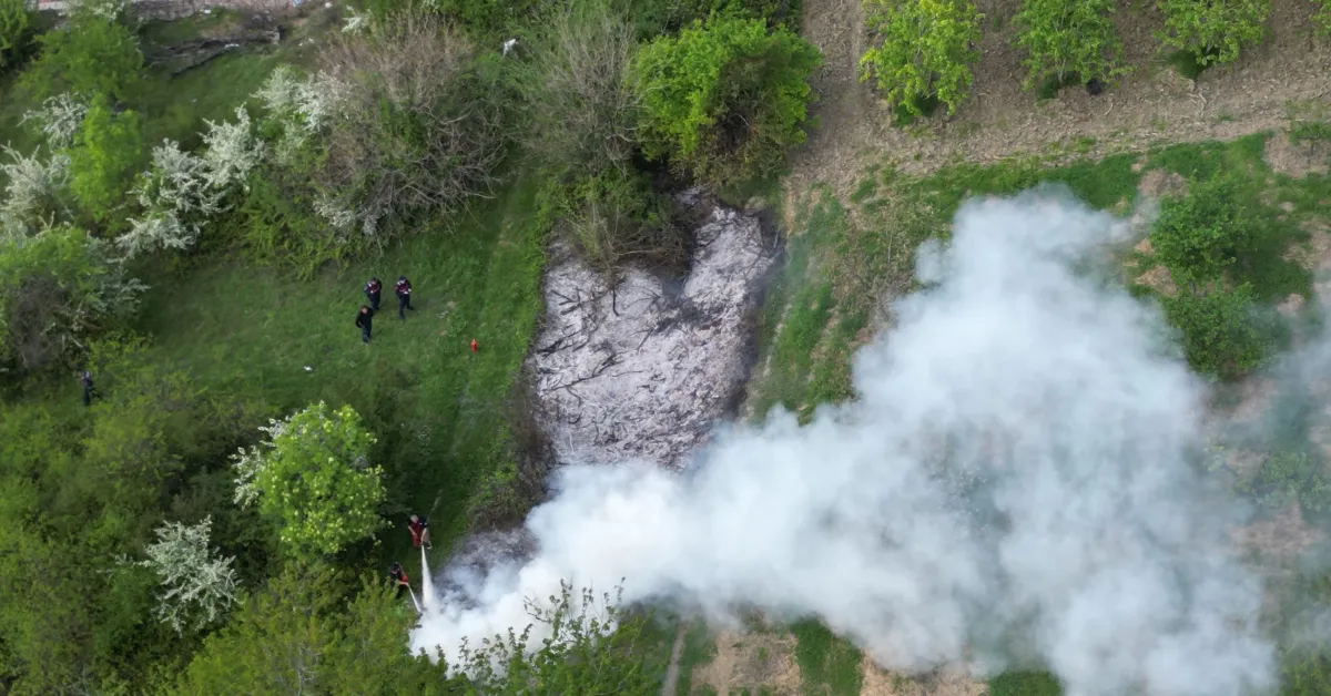 İnegöl Yangın, İsaören Mahallesi, Bahçe Yangını