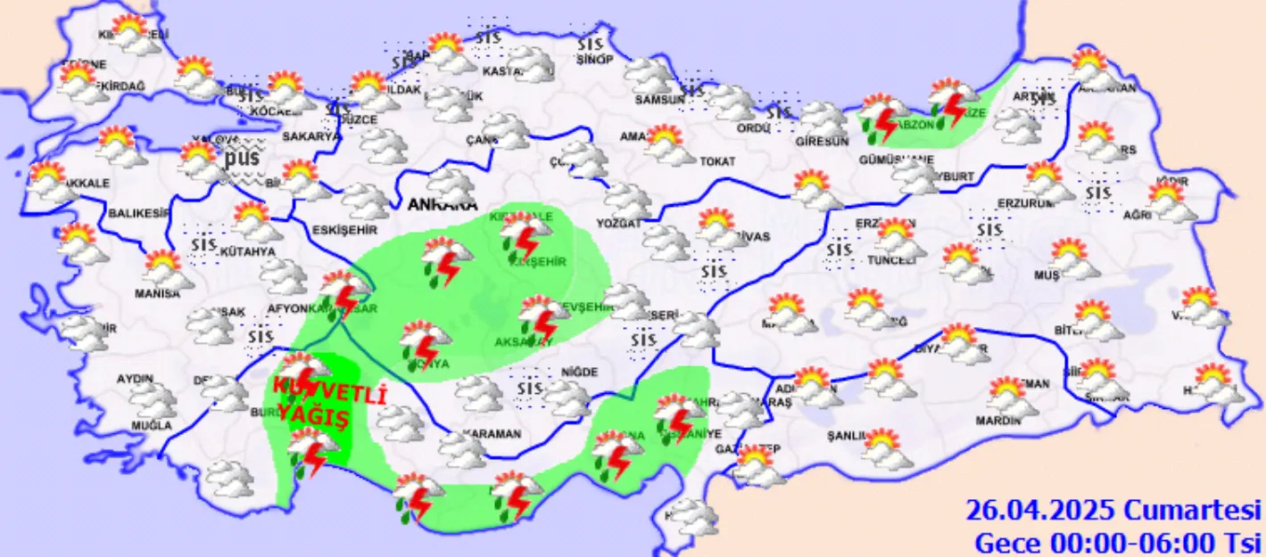Meteoroloji’den Peş Peşe Uyarı İl İl Hava Durumu Tahmini! (1)