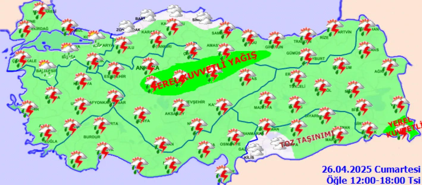 Meteoroloji’den Peş Peşe Uyarı İl İl Hava Durumu Tahmini! (3)