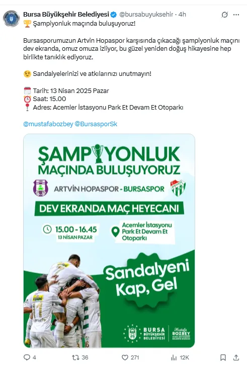 Şampiyonluk Maçı Dev Ekrandan İzlenecek! Yeri Belli Oldu (3)
