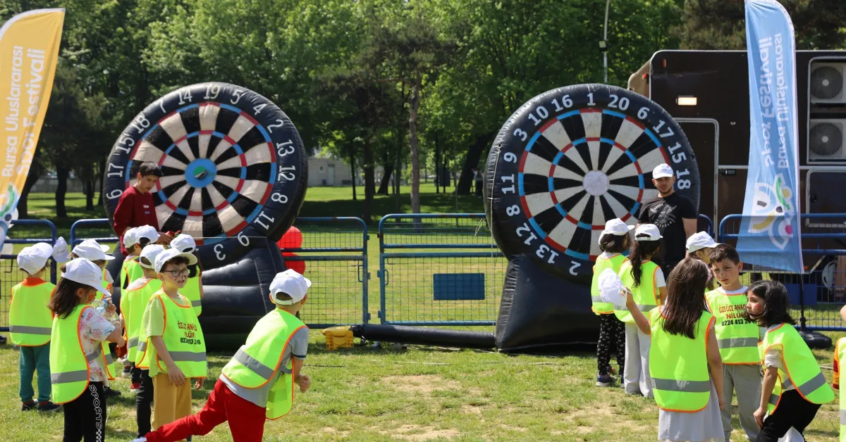 Bursa Uluslararası Spor Festivali'nde Minikler İçin Renkli Anaokulu Şenliği Düzenlendi (2)