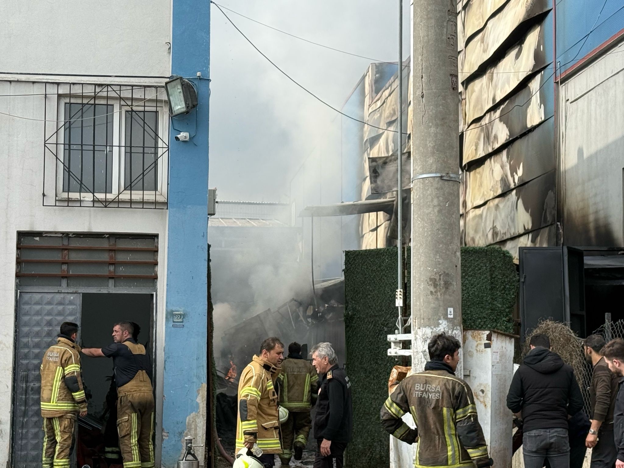 Bursa’da Sanayi Bölgesinde Yangın! (4)