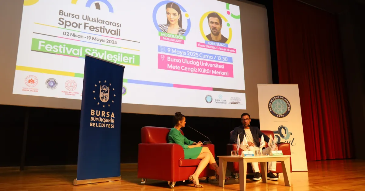 Bursaspor’un Şampiyon Kaptanı Ömer Erdoğan, Bursa Uluslararası Spor Festivali'nde Gençlerle Buluştu (4)