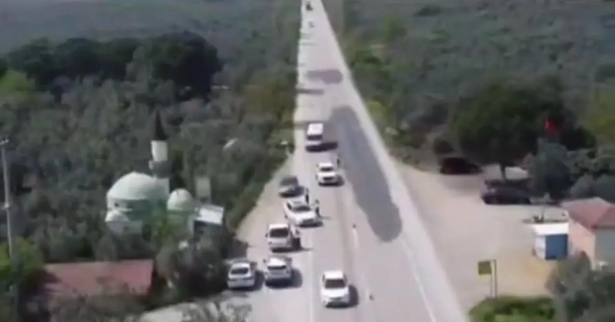 Genç Gazete Bursa İl Jandarma Komutanlığı’ndan Havadan Ve Karadan Trafik Kontrolü 1