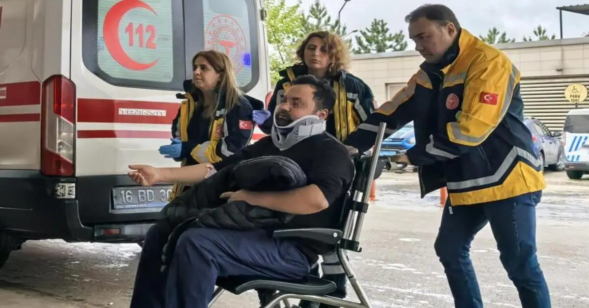 Genç Gazete İnegöl'de Yağış Kazayı Beraberinde Getirdi 1 Yaralı