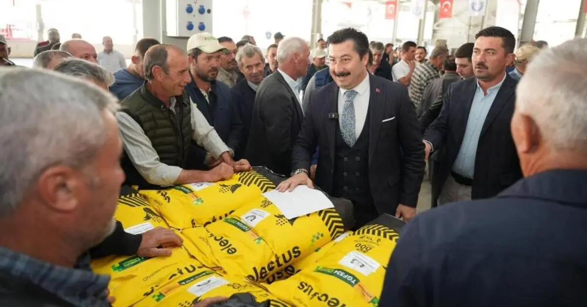 Genç Gazete Yenişehir’de Çiftçiye 500 Hibe Silajlık Mısır Tohumu Desteği