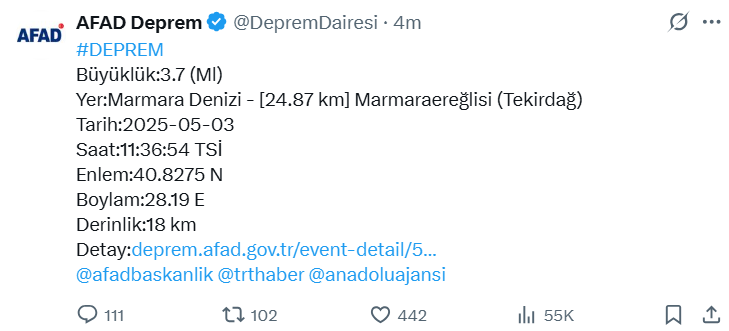 İstanbul Ve Tekirdağ Sallandı!-1