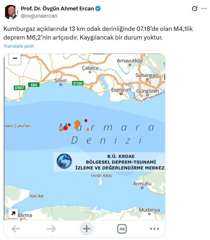 Marmara Depremi Sonrası Naci Görür Ve Ahmet Ercan’dan İlk Açıklama Geldi! (1)