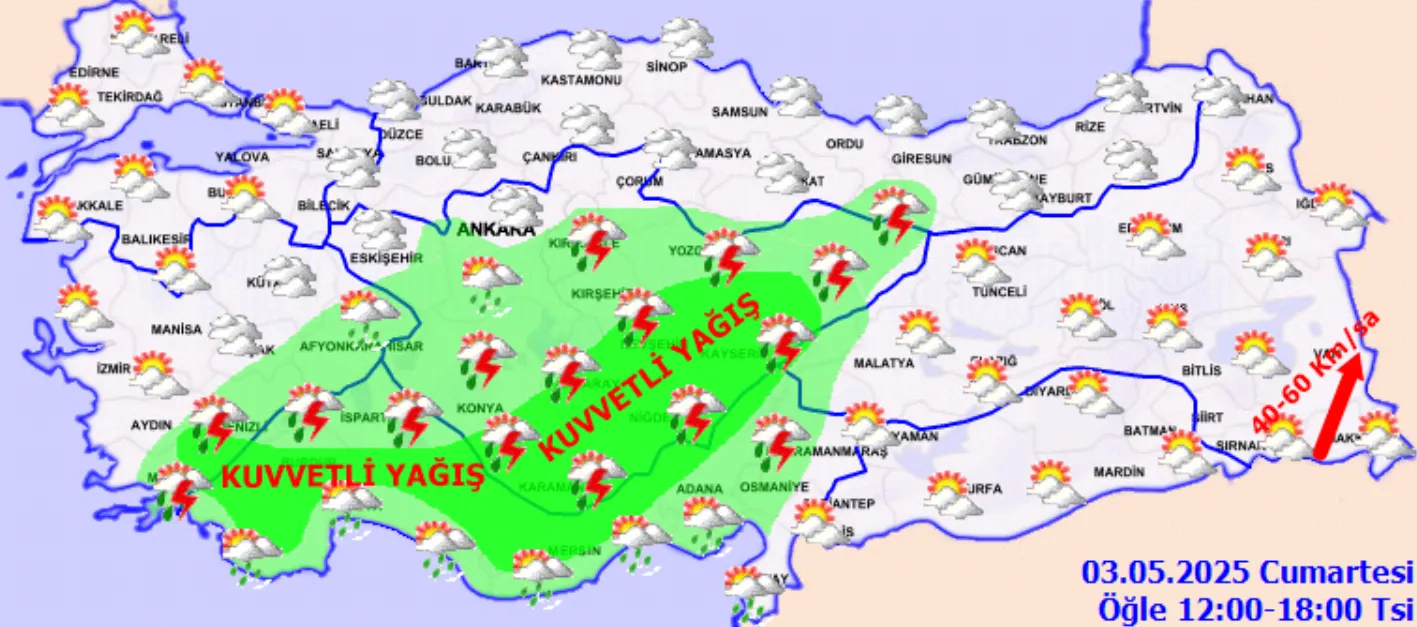 Meteoroloji Uyardı Sağanak Yağış Ve Kuvvetli Rüzgâr Geliyor! (3)