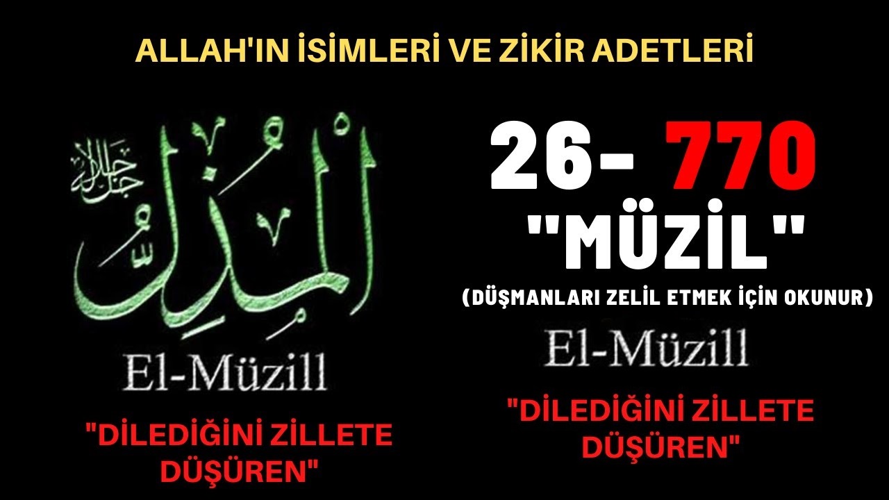 Ya Müzil, El Müzil Esması! Muzil Esmaul Husna Gencgazete (11)