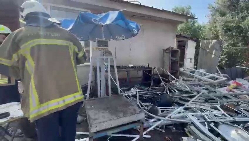 Bursa'da Lpg Tankı Patladı 1 Yaralı (2)