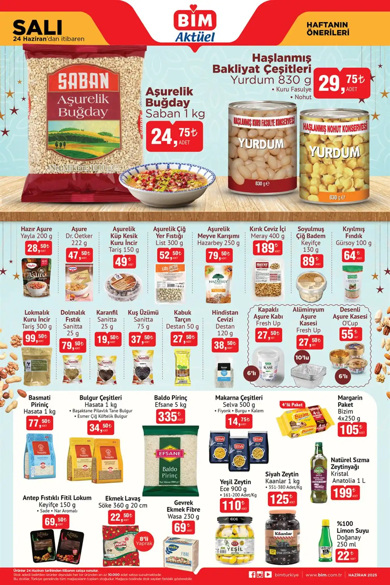 Genç Gazete Bi̇m Rafları Aşureye Hazır! O Malzemeler Bu Fiyata Son Kez 24 Haziran Bi̇m Aktüel Ürünler Kataloğu 1