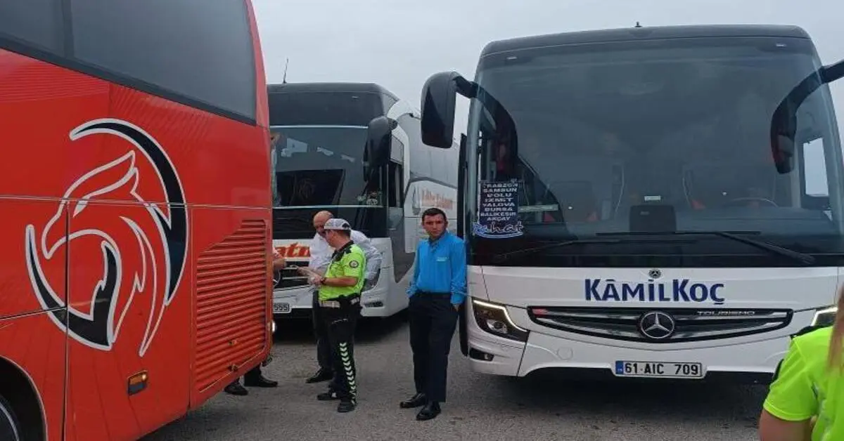 Genç Gazete Bursa'da Yolcu Otobüslerine Sıkı Denetim 250 Araç Kontrol Edildi 1