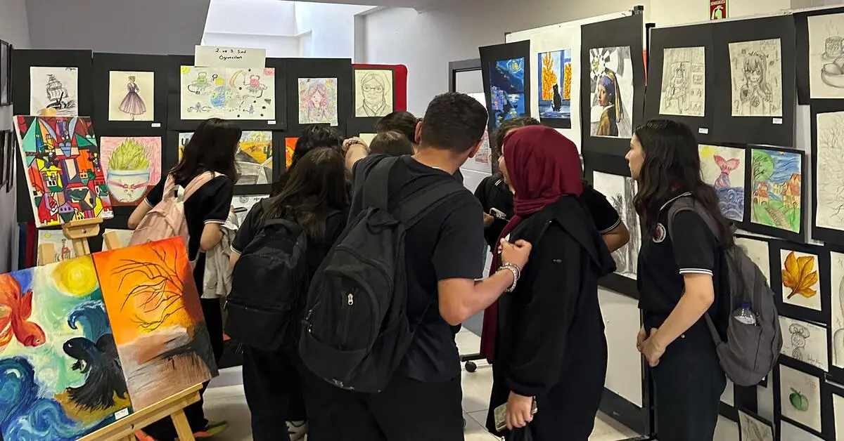 Genç Gazete İnegöl Bi̇lsem Ve Turgut Alp Lisesi’nden Yıl Sonu Resim Sergisi 4