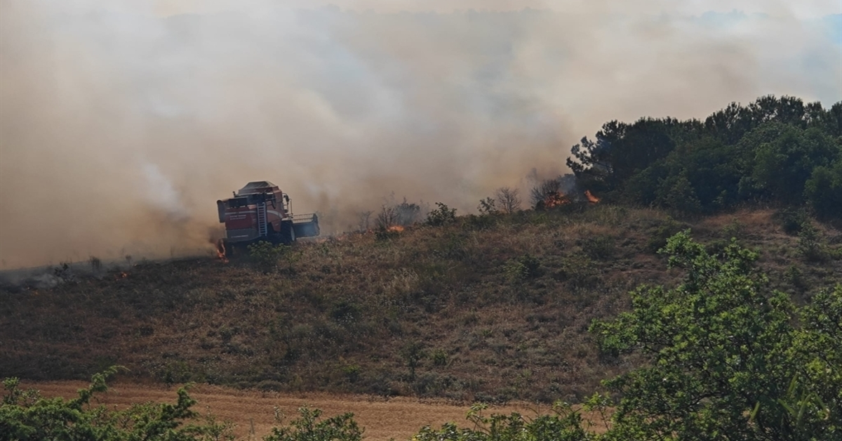 Genç Gazete Yenişehir'de Buğday Tarlalarında Yangın Ekipler Seferber Edildi-1