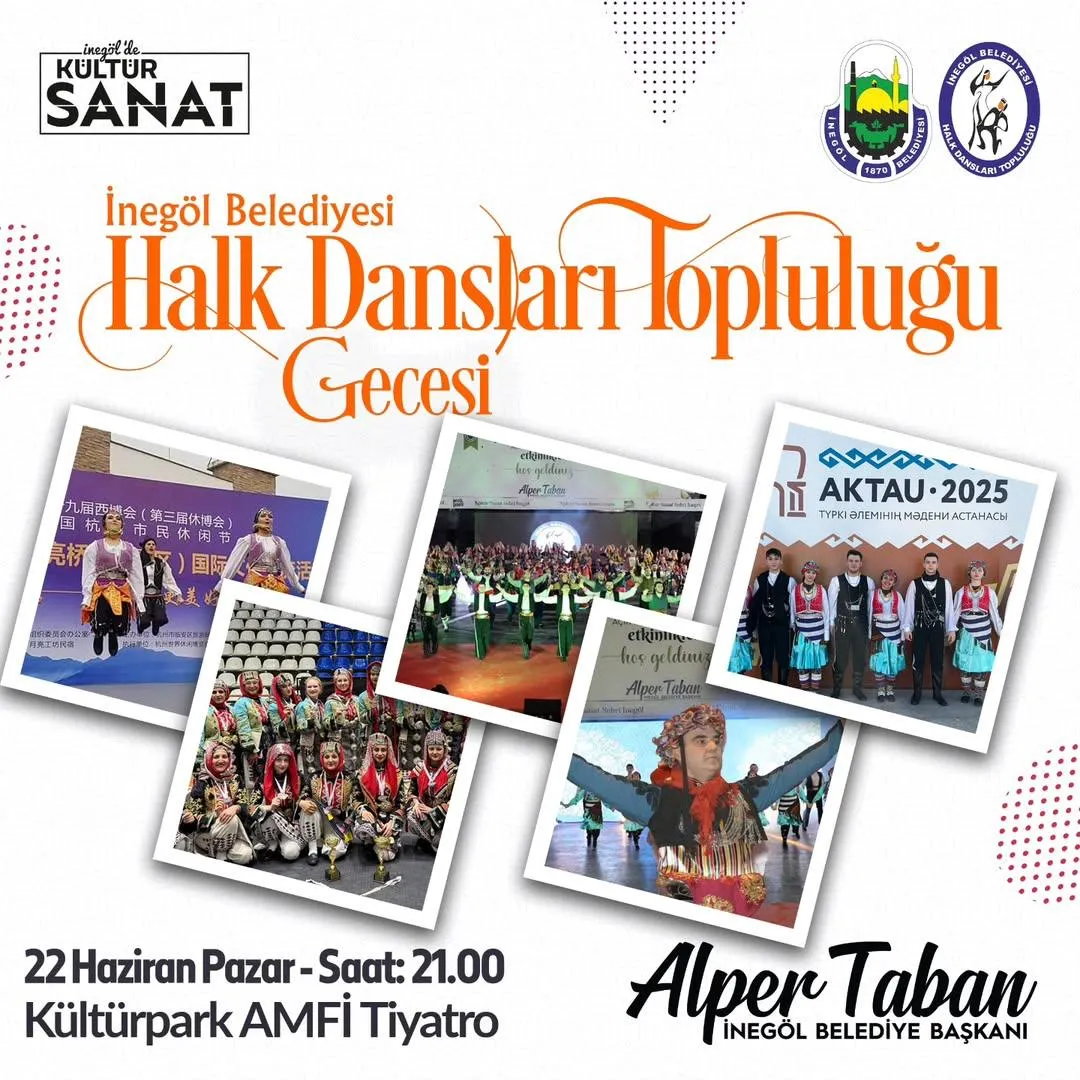 İnegöl Belediyesi Halk Dansları Topluluğu 14. Yılında Kültürpark’ta Sahne Alıyor