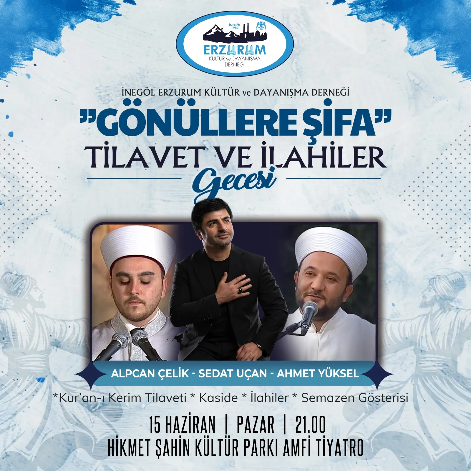 İnegöl'de Gönüllere Şifa Gecesi Sedat Uçan Ve Hafızlarla Manevi Buluşma (1)