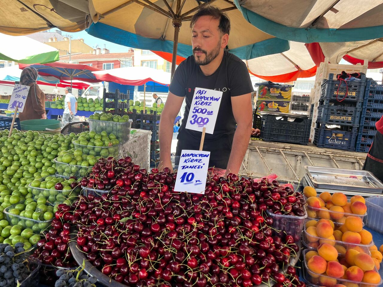 Kirazın Tanesi 10 Tl Etiketi Tartışma Yarattı Esnaftan Açıklama Geldi (2)