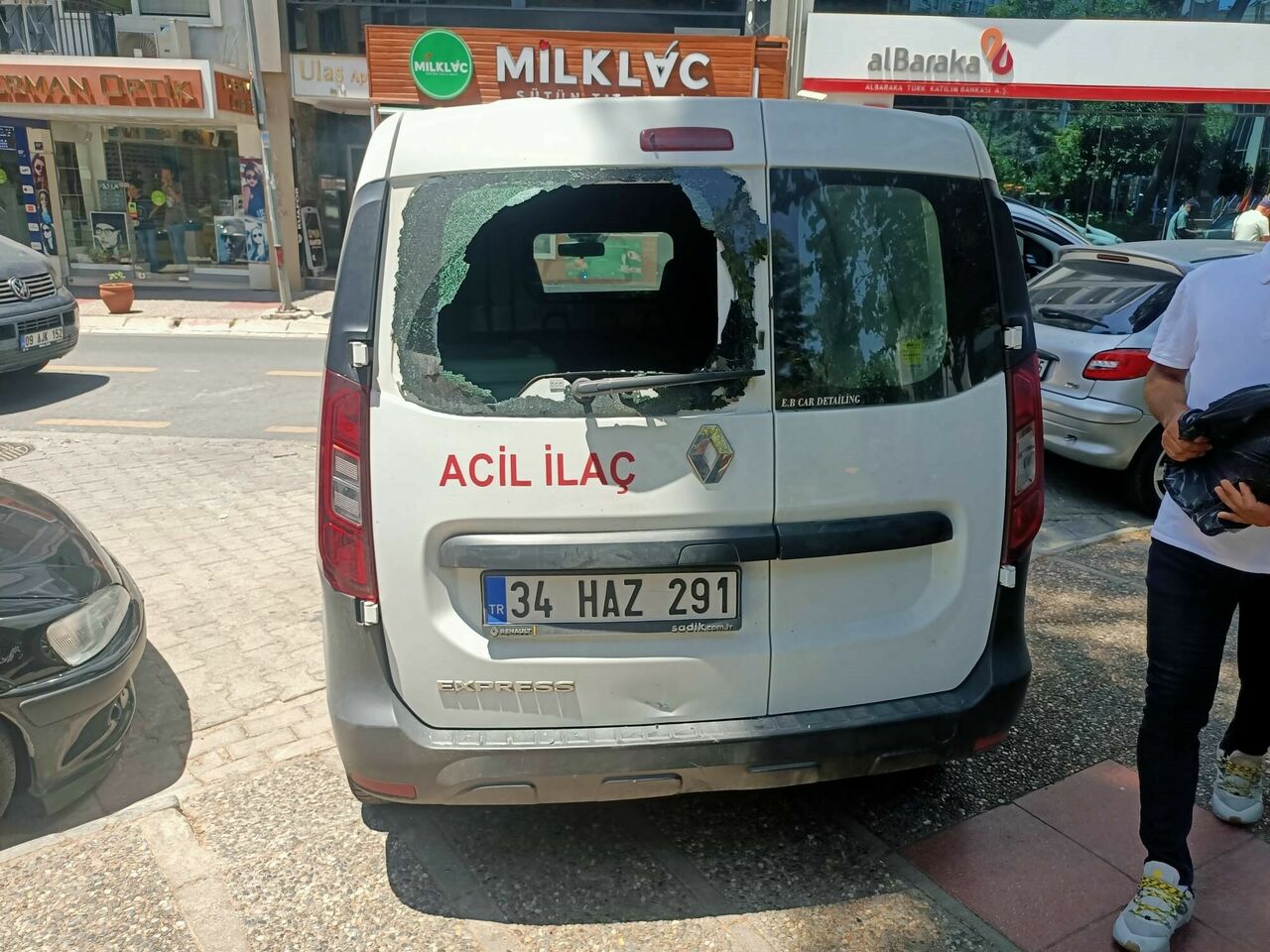 Motosiklet Sürücüsünün Öfkesi Hastanelik Etti (2)