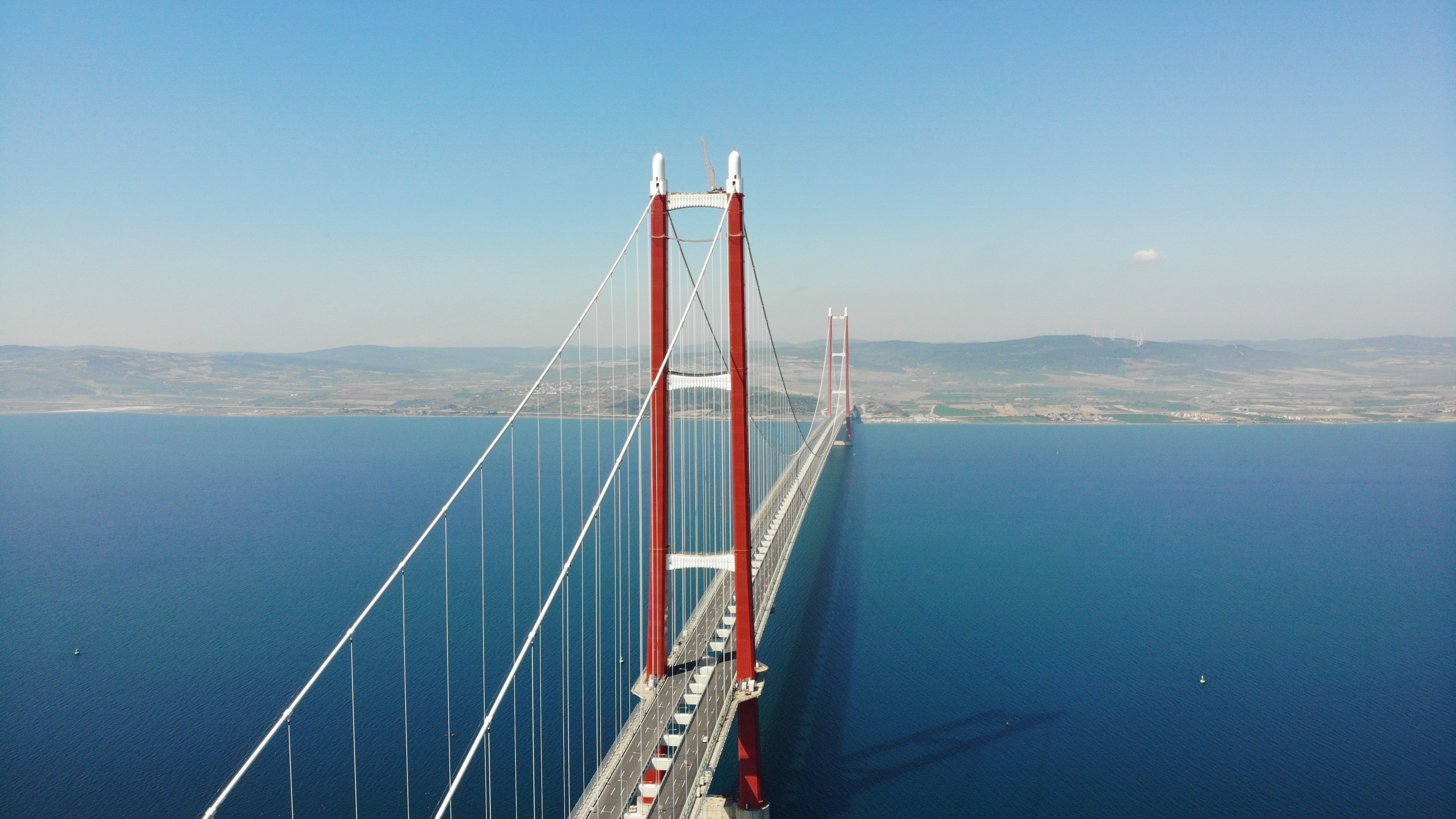 1915 Çanakkale Köprüsüne Dev Türk Bayrağı Asıldı (1)