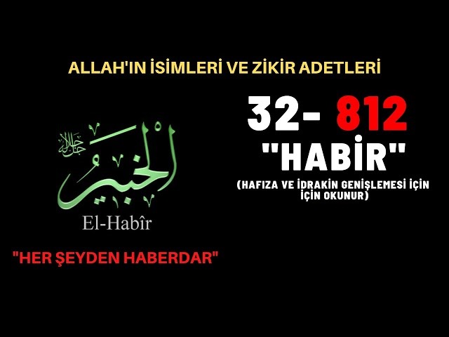Aldatılan Ve İşlerinin Düzelmesini İsteyenler Bu Esmayı Okuyor! Ya Habir, El Habir Ne Demek Esmaulhusna Gencgazete (24)