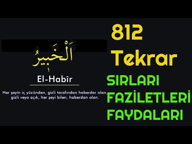 Aldatılan Ve İşlerinin Düzelmesini İsteyenler Bu Esmayı Okuyor! Ya Habir, El Habir Ne Demek Esmaulhusna Gencgazete (25)