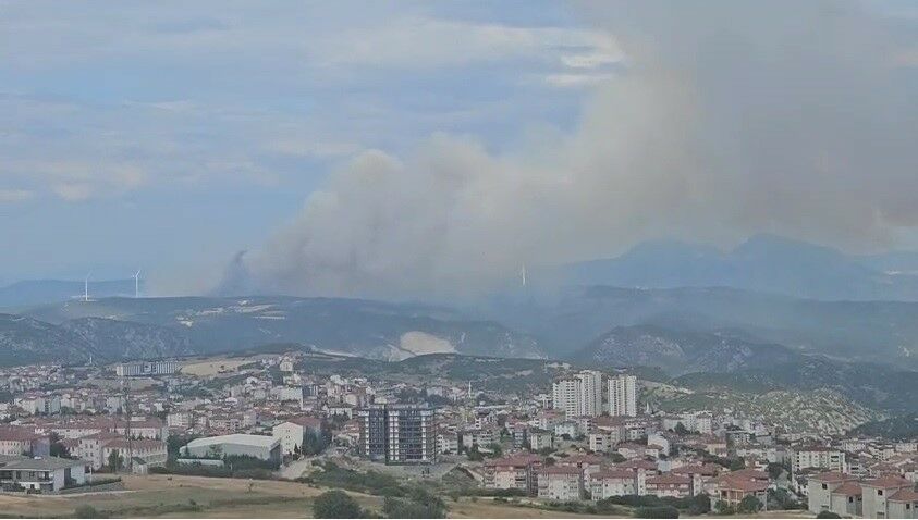 Bilecik'te Orman Yangını Büyüyor Dumanlar Kent Merkezine Kadar Ulaştı (3)
