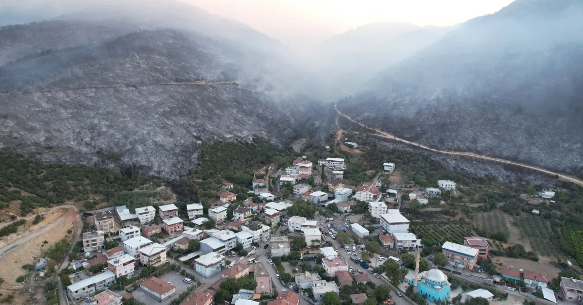 Bursa'da Orman Yangını 3 Köyü Küle Çevirdi! 1765 Kişi Tahliye Edildi (2)