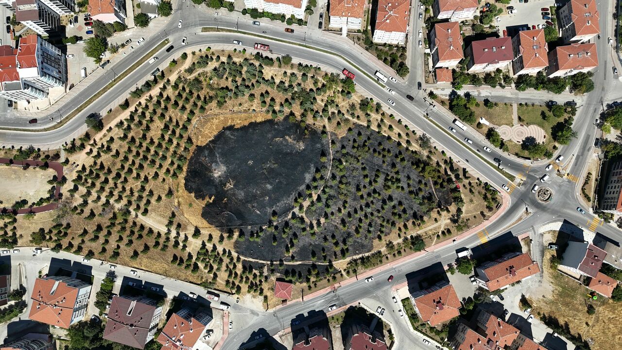 Edirne'de Çıkan Yangın Tarihi Tabyaya Zarar Verdi (4)