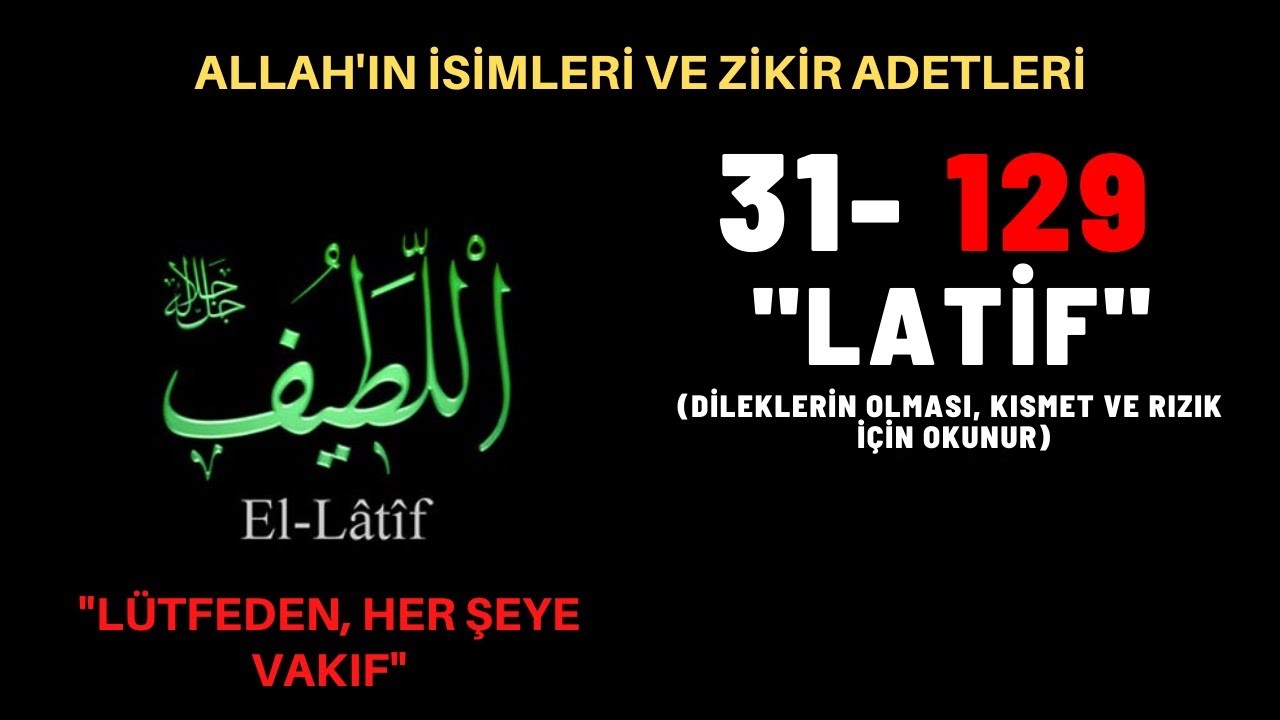 Eşinden Sevgi Ve Nezaket Bekleyenlere Özel Dua Ya Latif, El Latif Esmaülhüsna Gencgazete (9)