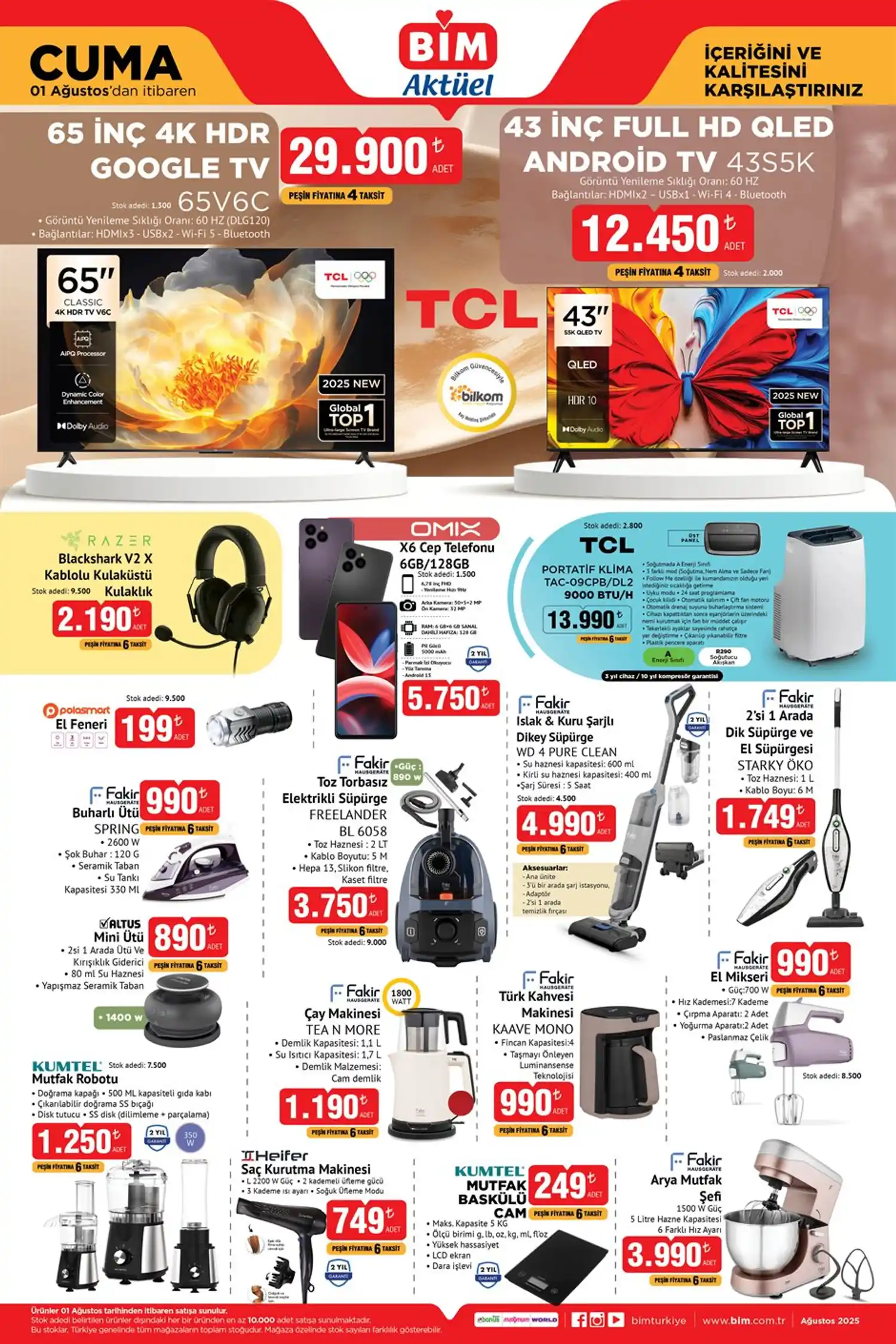 Genç Gazete Bi̇m 1 Ağustos Cuma Aktüel Kataloğunda Bu Hafta Hangi Ürünler Satışa Çıkacak Bi̇m'e Hangi İndirimli Ürünler Gelecek