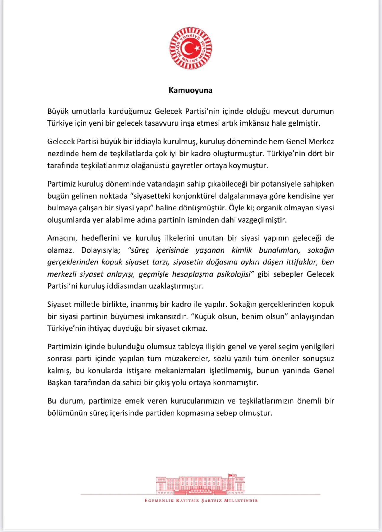 Genç Gazete Gelecek Partisi'nde Çifte İstifa 1