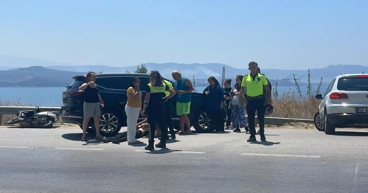 Genç Gazete Gemlik’te Motosiklet Kazası Sürücü Yere Savruldu