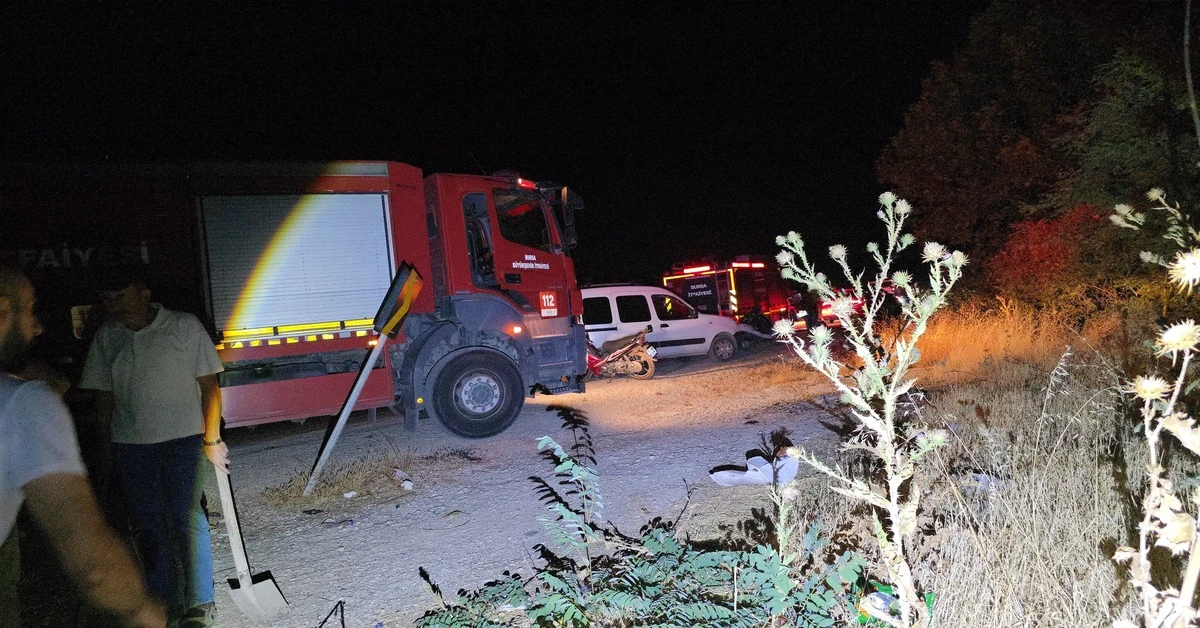 Genç Gazete İnegöl’de Çalılık Yangını Mahalleli Kazma Kürekle Müdahale Etti 1