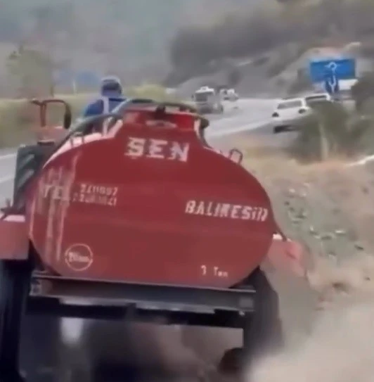 Genç Gazete Jant Üzerinde Yangına Koştu! Harmancık’ta Çiftçinin Fedakarlığı Yürekleri Isıttı 1