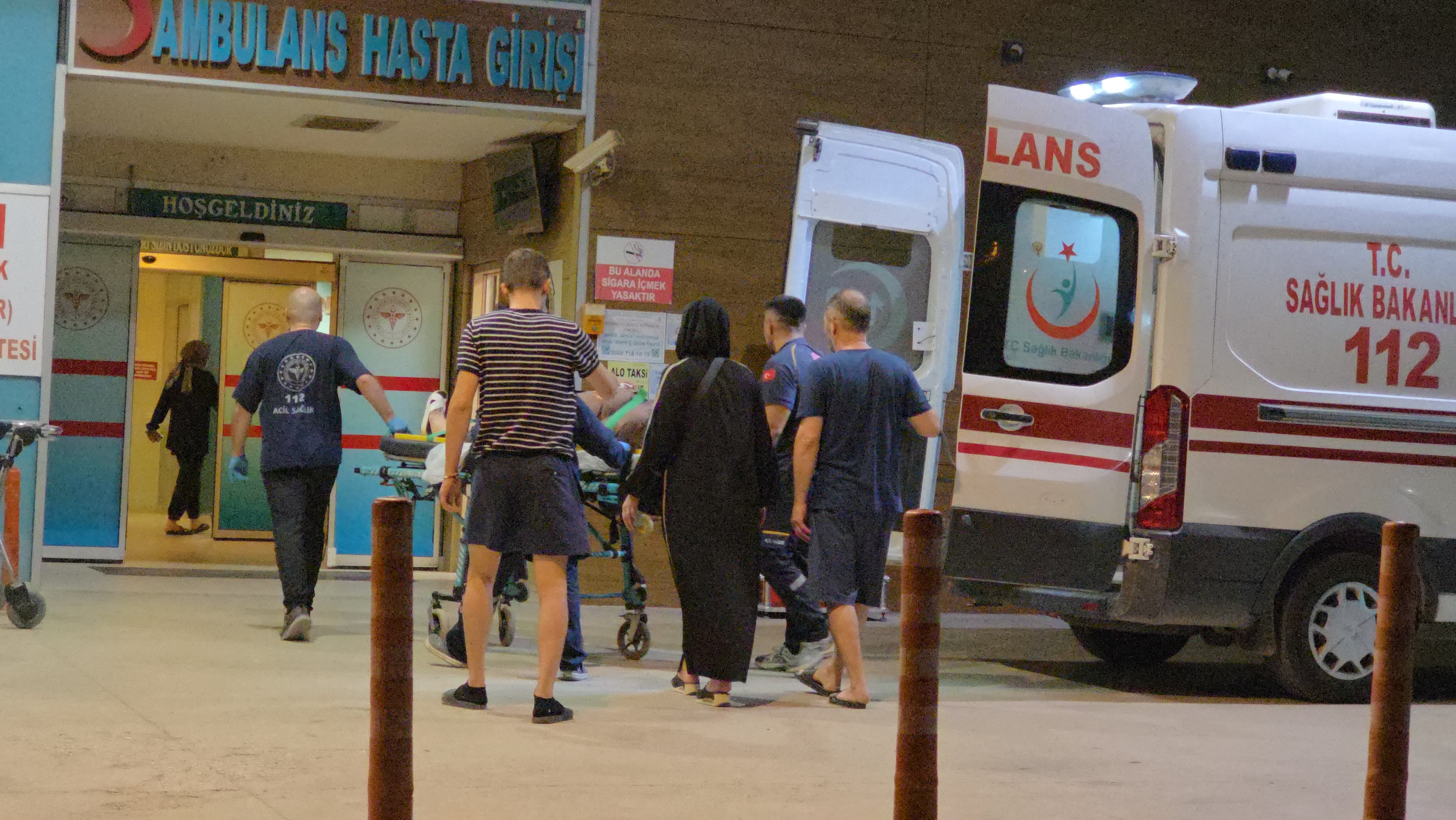 İnegöl’de Otomobil Ile Motosiklet Çarpıştı (1)