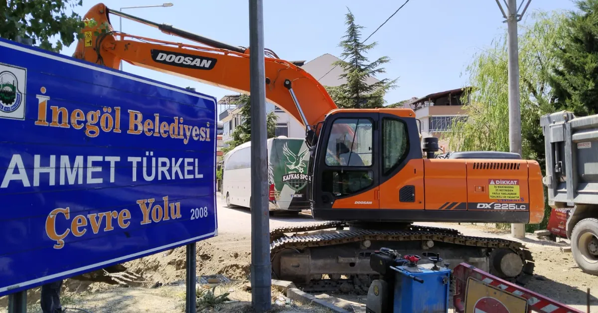 İnegöl’e Yeni Su Hattı Çalışmaları Başladı (2)
