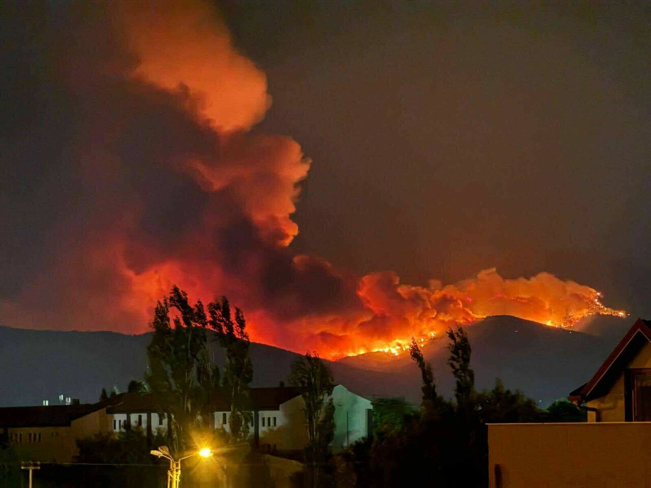 İzmir'de Orman Yangını 3 Kırsal Mahalle Tahliye Edildi (3)