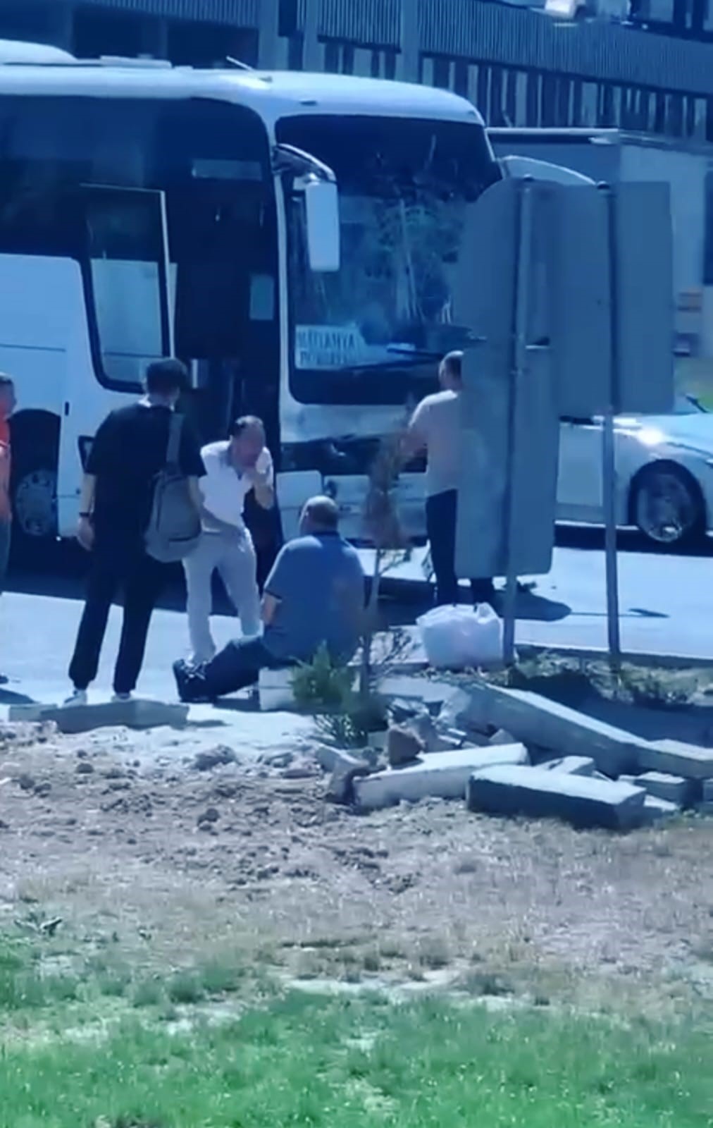 Kütahya'da Işçi Servisi Tankere Çarptı 8 Yaralı (1)