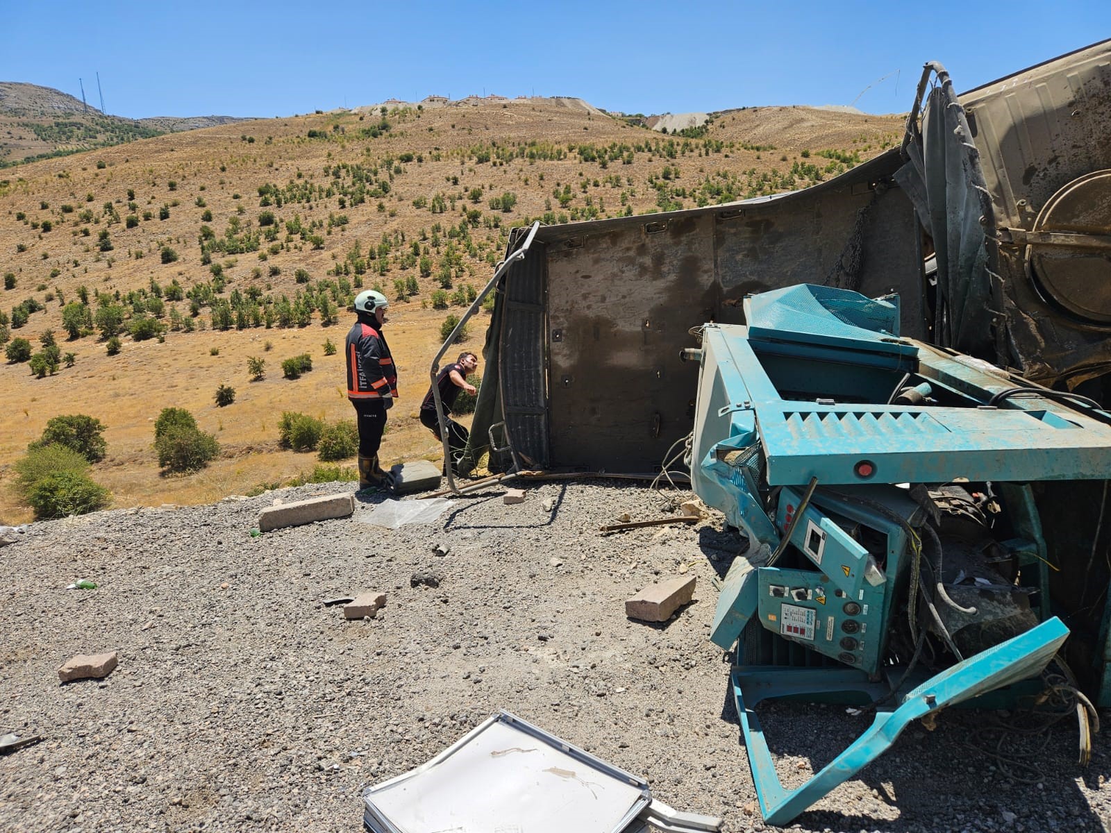 Malatya'da Askeri Araç Devrildi 2 Asker Yaralandı (3)