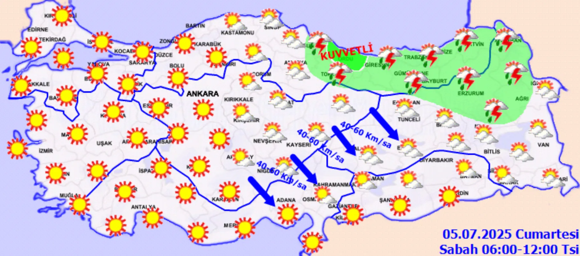 Meteoroloji Uyardı Gök Gürültülü Sağanak Yağış Geliyor! (1)