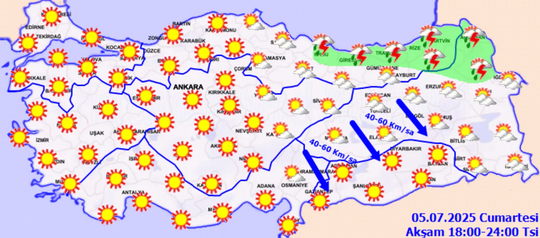 Meteoroloji Uyardı Gök Gürültülü Sağanak Yağış Geliyor! (3)