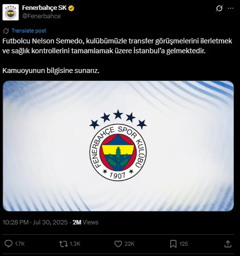 Nelson Semedo Fenerbahçe'de (2)