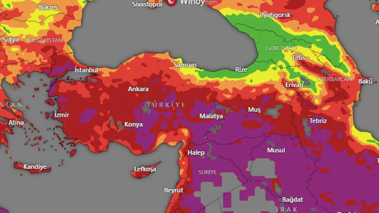 Rüzgar Arttı, Nem Düştü Türkiye Orman Yangını Risk Haritası Kıpkırmızı Oldu (2)