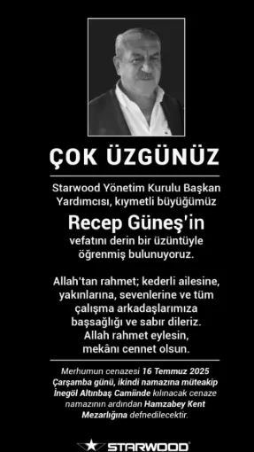 Starwood Yönetim Kurulu Başkan Yardımcısı Vefat Etti (1)