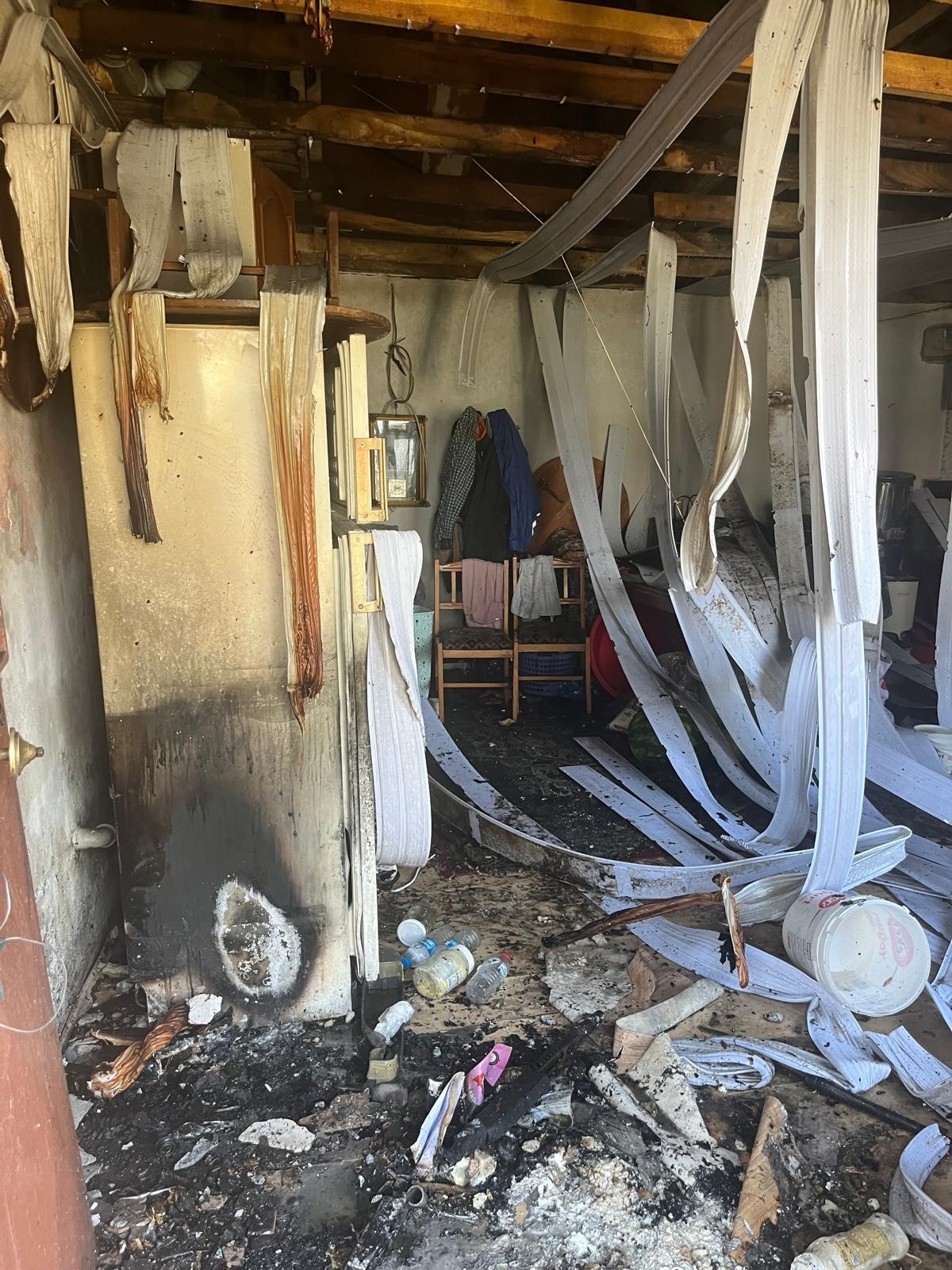 Bafra'da Tüp Patlaması 3 Yaralı (1)