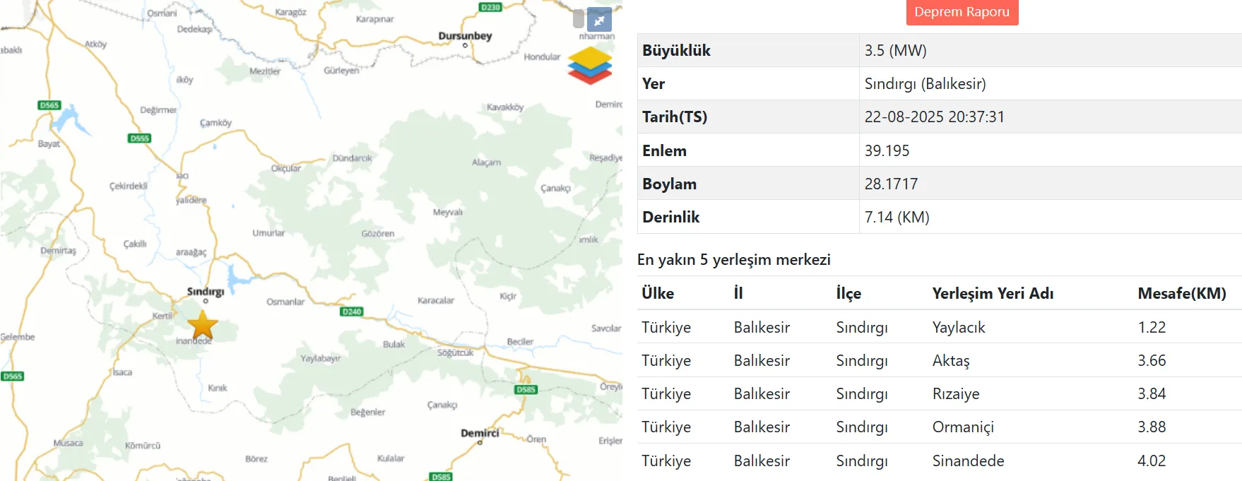 Balıkesir Sındırgı Peş Peşe Büyük Depremler Meydana Geldi (2)